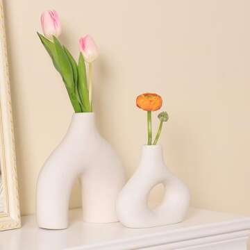 Elegant Ceramic Vases Set for Modern Home Decor