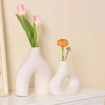 Elegant Ceramic Vases Set for Modern Home Decor