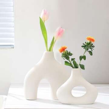 Elegant Ceramic Vases Set for Modern Home Decor