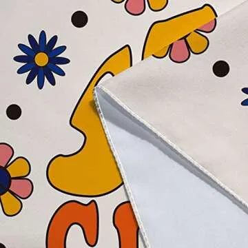 Retro Flower 70s Decor Tapestry - Vintage Wall Hanging