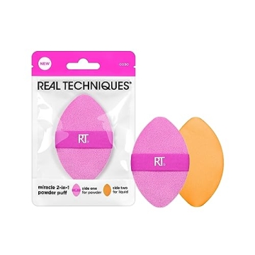 Real Techniques Miracle 2-in-1 Powder Puff for Flawless Makeup