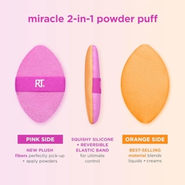 Real Techniques Miracle 2-in-1 Powder Puff for Flawless Makeup