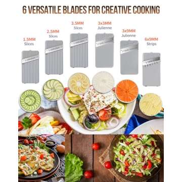 Upgrade Mandoline Slicer Efficient Vegetable Chopper for Kitchen