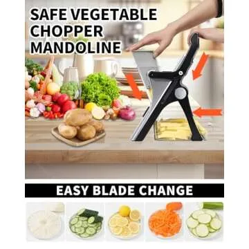 Upgrade Mandoline Slicer Efficient Vegetable Chopper for Kitchen