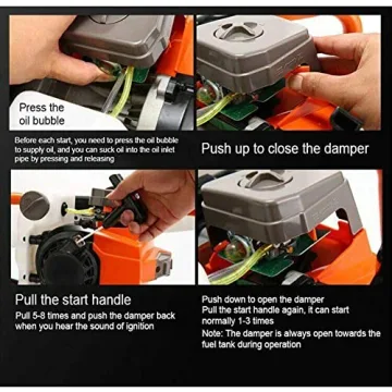Powerful PRIJESSE 72cc Gas Post Hole Digger with Bits