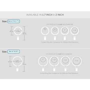Ivilon Curtain Clip Rings - Stylish & Durable Drapery Solution