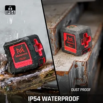 Motovera 100ft Green Laser Level Self-Leveling 4 Brightness Modes
