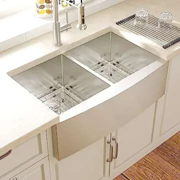 Lordear 36 Inch Stainless Steel Farmhouse Sink