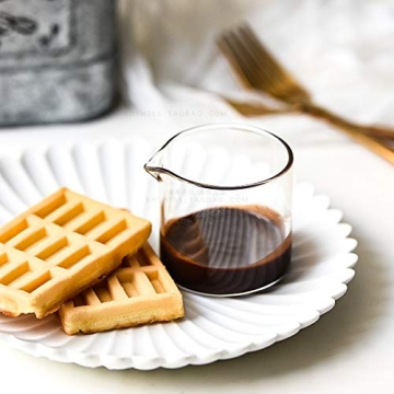 Sizikato Transparent Glass Creamer Set - 2pcs 4oz Pitchers