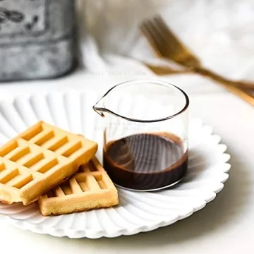 Sizikato Transparent Glass Creamer Set - 2pcs 4oz Pitchers