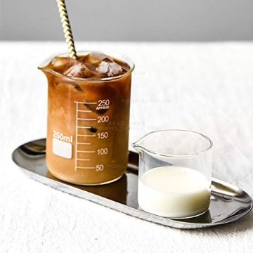 Sizikato Transparent Glass Creamer Set - 2pcs 4oz Pitchers