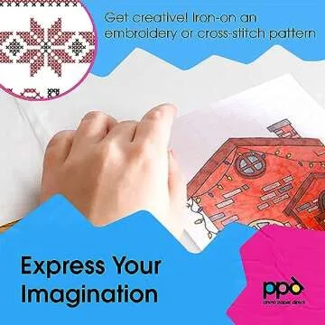 PPD Iron-on Transfer Paper for Light Fabric - 50 Sheets