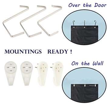 10 Pocket Wall Hanging Organizer for Home and Office