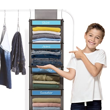 Fixwal Kids 6-Shelf Closet Organizer for Easy Mornings
