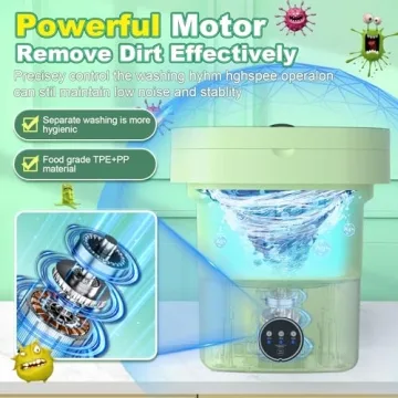 Portable Mini Washing Machine for Travel & Apartments