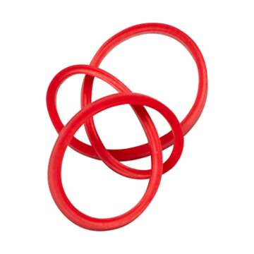 JAM PAPER Colorful Rubber Bands - Size 33 - Red Rubberbands - 100/Pack