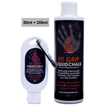 Fit Chalk Liquid Grip, Weightlifting Chalk in a Bottle (50 ml)