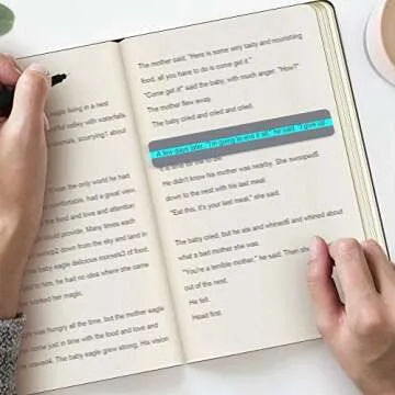 Guided Reading Strips Highlight Strips Colored Overlay Highlight Bookmarks Help with Dyslexia for Crystal Children and Teacher Supply Assistant (18)