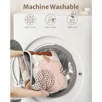 Blissful Diary Baby Play Mats for Floor, 47x47 Playpen Mat, Thicken Cushioning Padding Foam Playmate for Baby and Toddlers Infants, Non-Slip & Machine Washable, Boho Design