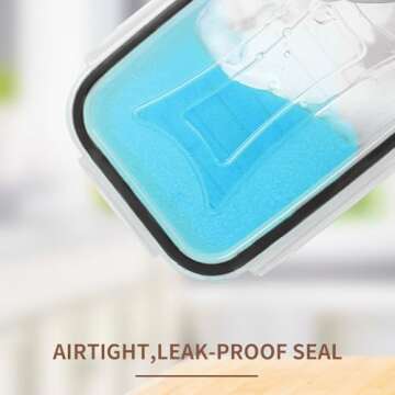 Skroam 36 Pack Airtight Food Storage Containers for Kitchen Pantry Organizers and Storage, Plastic Kitchen Storage Containers with Lids for Flour, Sugar, and Cereal, Labels & Marker