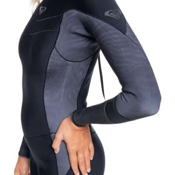 Roxy Womens 2/2 Syncro Long Sleeve Back Zip QLCK Wetsuit - Jet/Black | 6