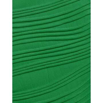 ZAFUL Army Green Bikini Sets for Women Summer Vacation Back Lace Up Adjustable High Cut Teen Girl Swimwear Green M