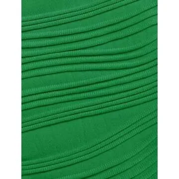 ZAFUL Army Green Bikini Sets for Women Summer Vacation Back Lace Up Adjustable High Cut Teen Girl Swimwear Green M