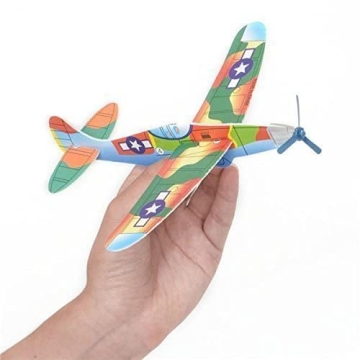 Rhode Island 8 Inch Flying Glider Plane Set of 12