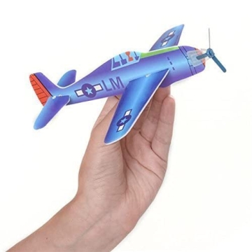Rhode Island 8 Inch Flying Glider Plane Set of 12