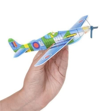 Rhode Island 8 Inch Flying Glider Plane Set of 12