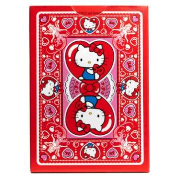 Bicycle Hello Kitty Playing Cards, Limited Edition Hello Kitty 50th Anniversary, 1 Deck