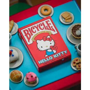 Bicycle Hello Kitty Playing Cards, Limited Edition Hello Kitty 50th Anniversary, 1 Deck