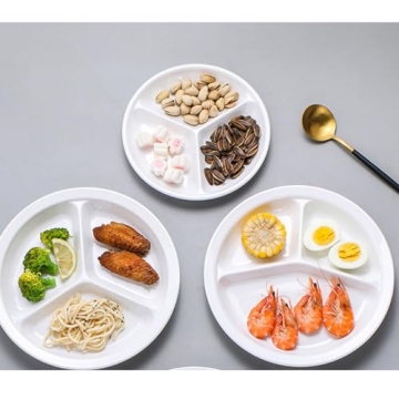 Eco-Friendly AIYoo Divided Plates 4 Pack - Perfect for Meals