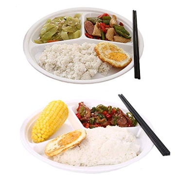 Eco-Friendly AIYoo Divided Plates 4 Pack - Perfect for Meals