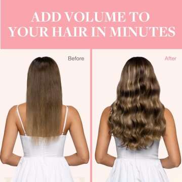 GOO GOO Clip in Hair Extensions Real Human Hair, Remy Human Hair Extensions Clip ins for Women, Natural Human Hair, 20inch 120g 7Pcs, 4/27/4 Balayage Chocolate Brown to Caramel Blonde