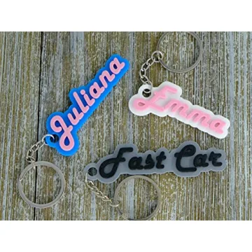 Custom Retro Keychain - Personalized Name Tag Accessory