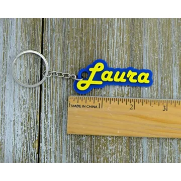 Custom Retro Keychain - Personalized Name Tag Accessory