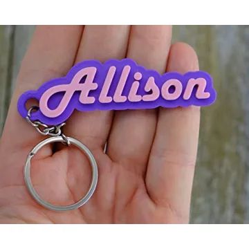 Custom Retro Keychain - Personalized Name Tag Accessory