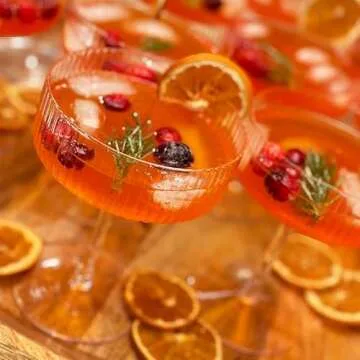 Montex 6 Pcs Coupe Glasses 10 oz, Martini Glasses, Margarita Glass, Ribbed Glassware, Classic Vintage Cocktail Galssware, Pefect Gift for Cocktail Lovers