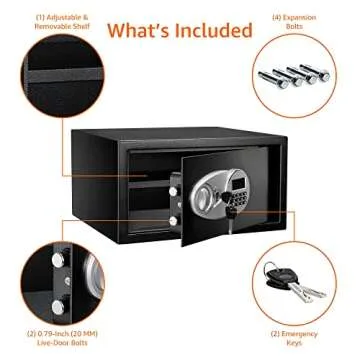 Amazon Basics Steel Security Safe with Electronic Keypad