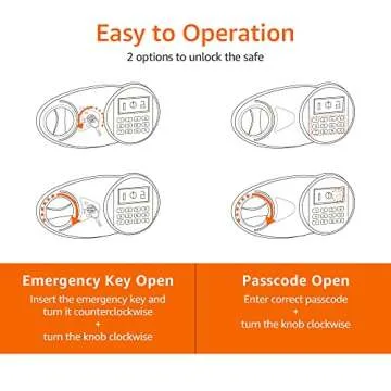 Amazon Basics Steel Security Safe with Electronic Keypad