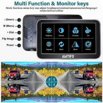 AMTIFO A23 Backup Camera with 7-Inch Monitor for Trucks