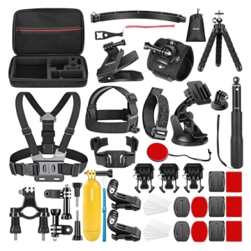 NEEWER 50-in-1 Action Camera Accessory Kit for GoPro & DJI