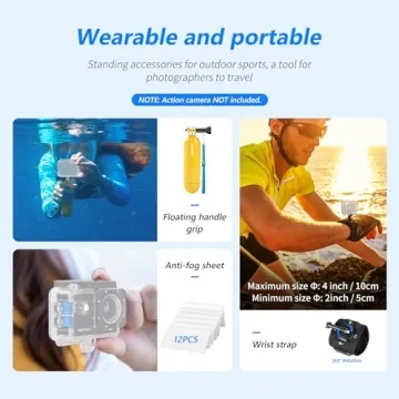 NEEWER 50 in 1 Action Camera Kit for GoPro DJI Compatible