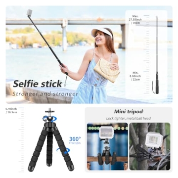 NEEWER 50 in 1 Action Camera Kit for GoPro DJI Compatible