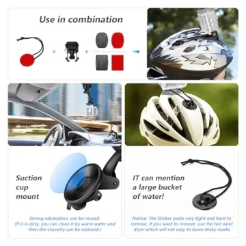 NEEWER 50 in 1 Action Camera Kit for GoPro DJI Compatible