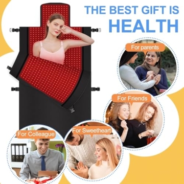 Whole Body Red Light Therapy Mat for Pain Relief and Relaxation
