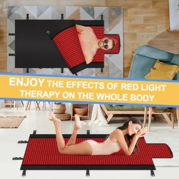 Whole Body Red Light Therapy Mat for Pain Relief and Relaxation