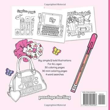 Cute & Cozy: Y2K Themed Coloring Book for Adults, Teens and Kids, Big Bold and Simple Designs for Re...