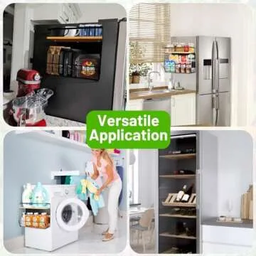 Magnetic Shelf for Fridge with Wood Lid, Fruit Potato and Onion Storage Bins, Pantry Organizers & Storage, Large Container Magnetic Spice Rack for Refrigerator, Kitchen Counter, Cabinet